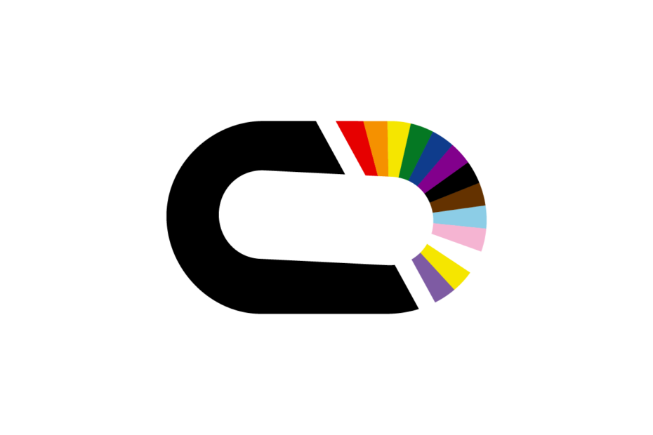RDD-Logo mit Pride-Farben